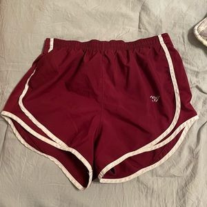 Maroon varsity shorts size small